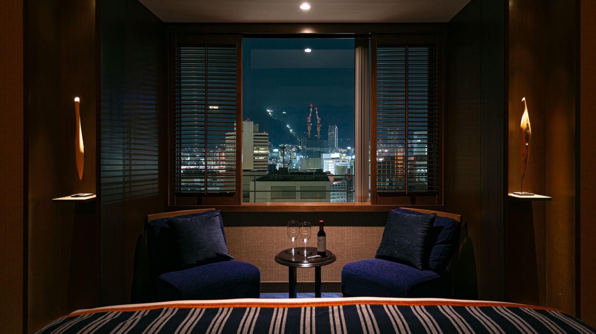 فندق أورينتال كوبه المظهر الخارجي الصورة A room at the hotel